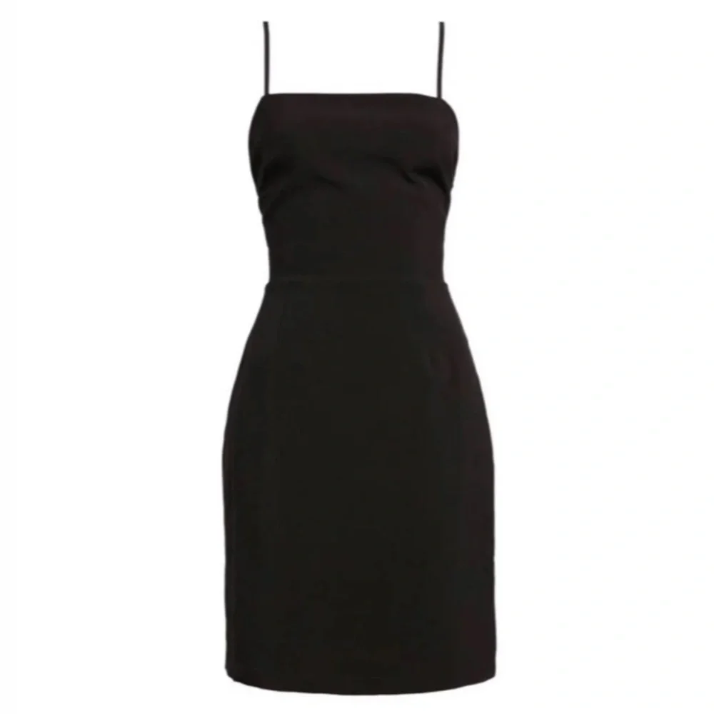 Leith | Black Strappy Little Black Cocktail Dress